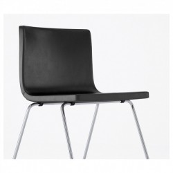 Фото3.Кресло, хромированный, Мьюки Кавато темно-коричневый BERNHARD IKEA 201.638.02